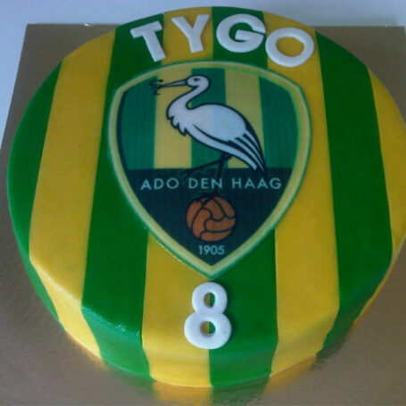 Ado Den Haag logo taart TYGO