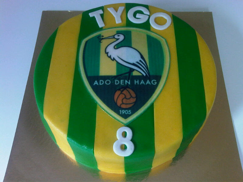 Ado Den Haag logo taart TYGO - Het Taartenhuis
