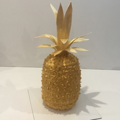 3D gouden ananas taart