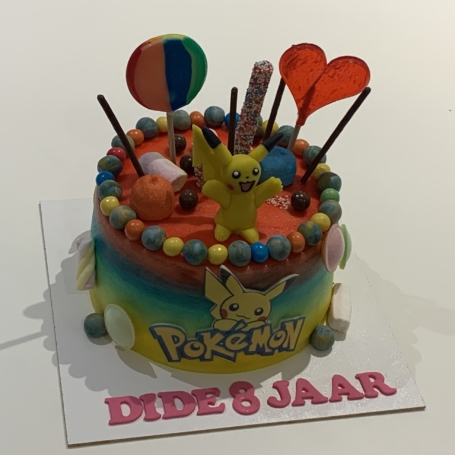 Pikachu snoep taart DIDE