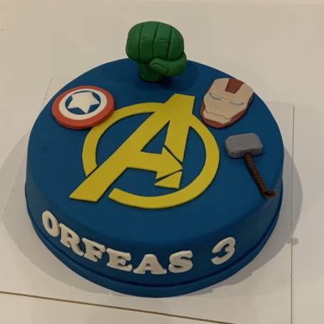 Avengers taart ORFEAS