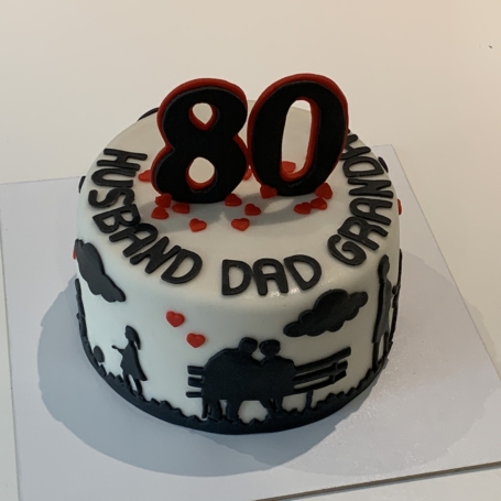 Familie taart 80