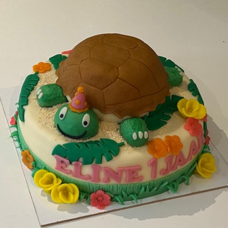 3D Schildpad taart ELINE