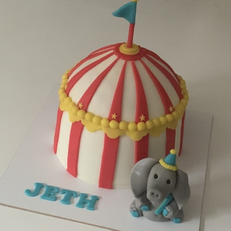3D Circus tent taart JETH