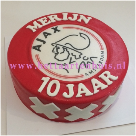 Ajax logo taart MERIJN