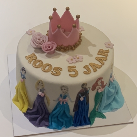 Disney Prinsessen taart ROOS