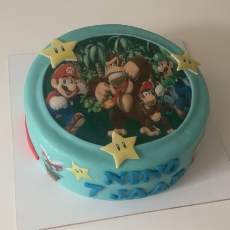 Super Mario Donkey Kong taart NINO