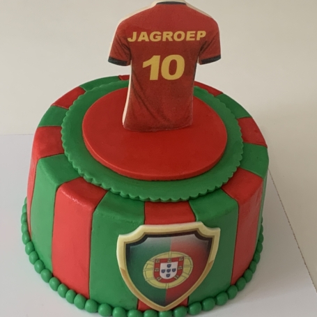 Portugal voetbal taart JAGROEP