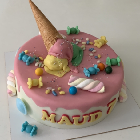 3D ijsje en snoep taart MAUD