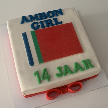 Molukse vlag taart AMBON GIRL