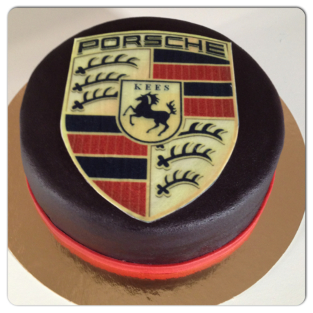 Porsche logo taart