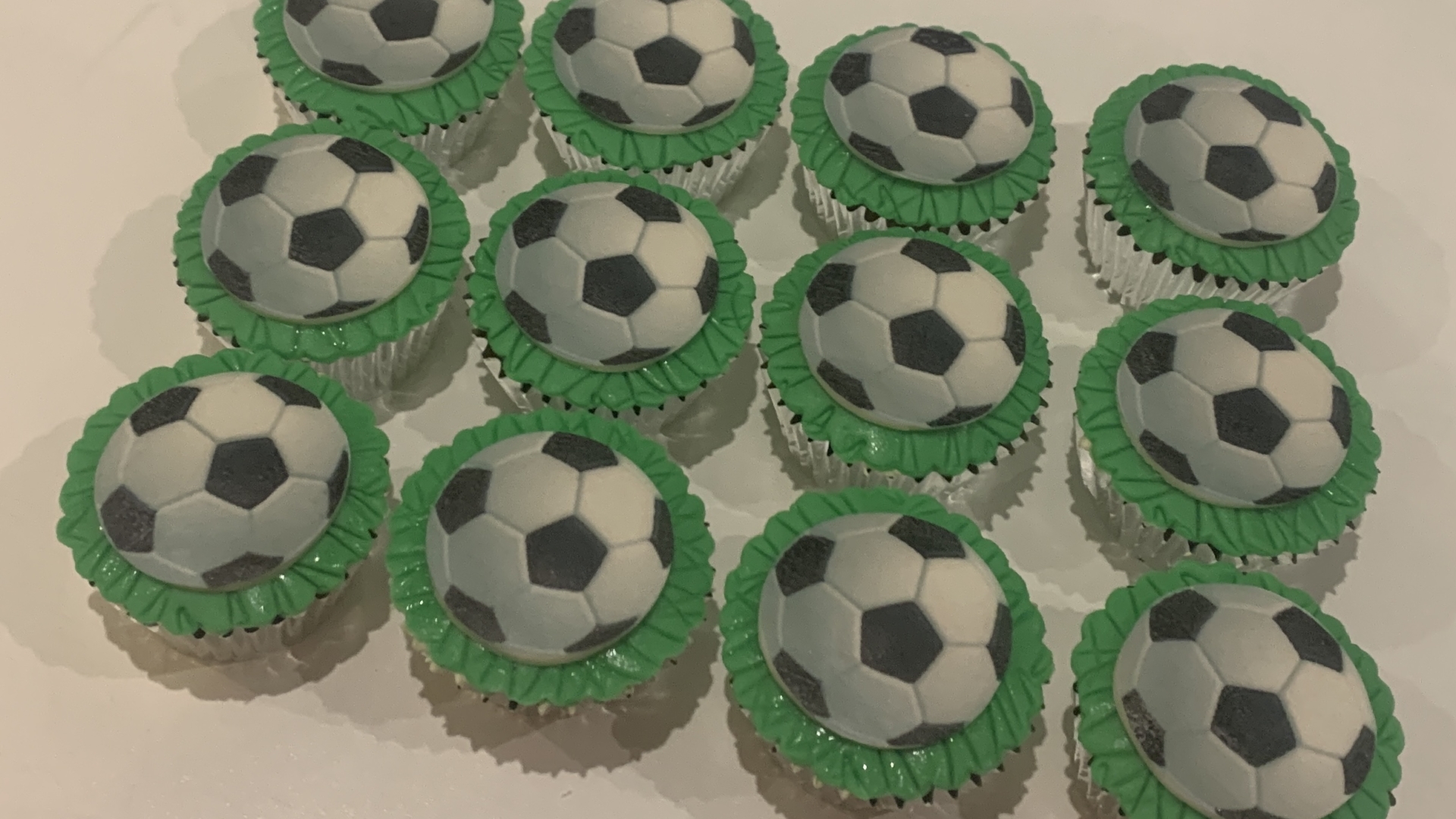 Cupcakes voetbal
