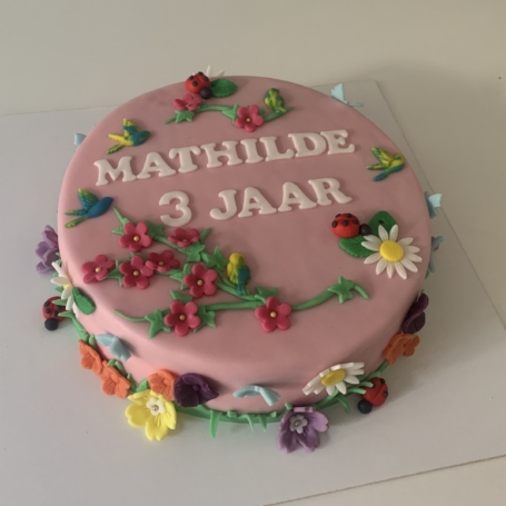 Bloemen taart MATHILDE