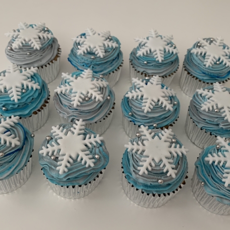 Cupcakes sneeuwster Frozen
