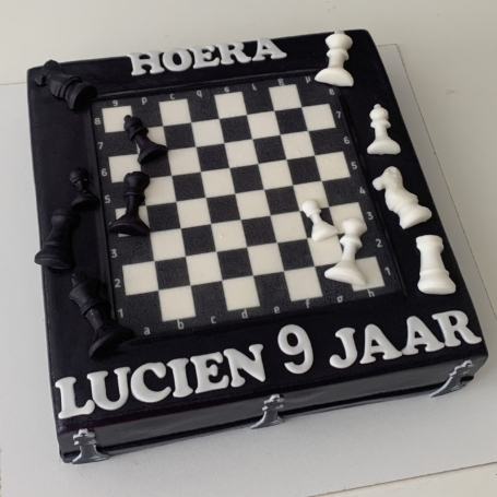 Schaakbord taart LUCIEN