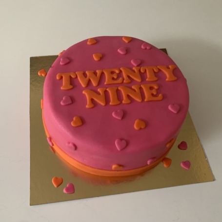 Twenty nine taart