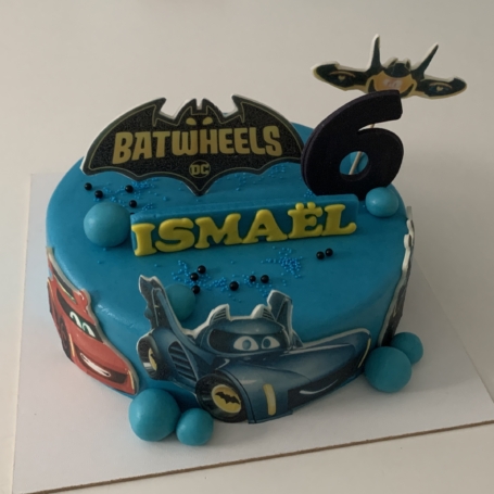 Batwheels taart ISMAEL