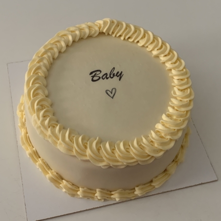 Gender taart Baby