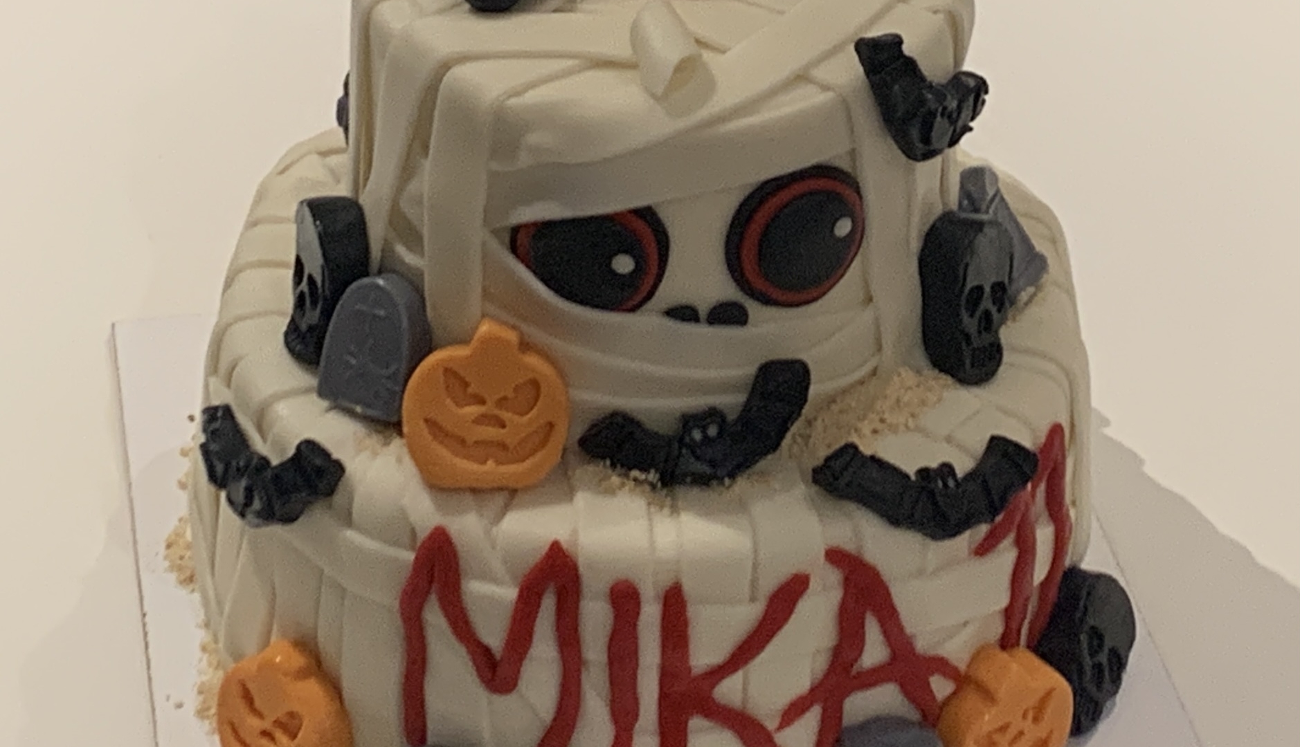 Lagentaart halloween mummie MIKA