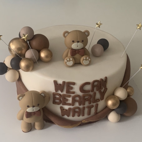 Babyshower taart 3D beertjes