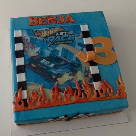 Hotwheels taart BENJA