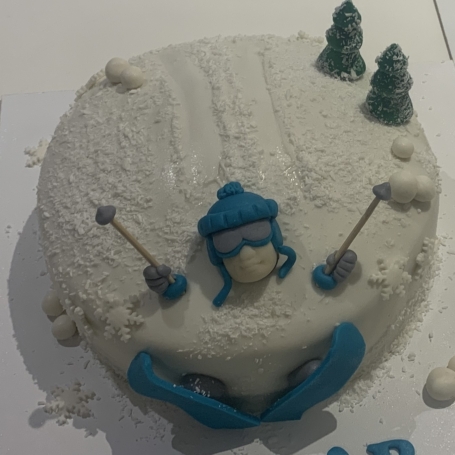 Ski taart