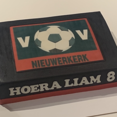 vv Nieuwerkerk logo taart