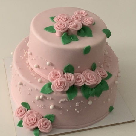 Lagentaart rozen en parels KATY