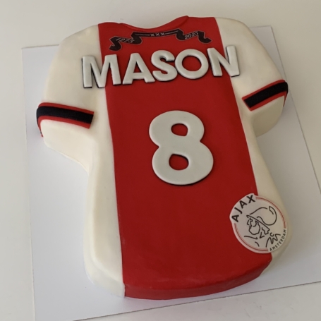 Ajax voetbalshirt taart