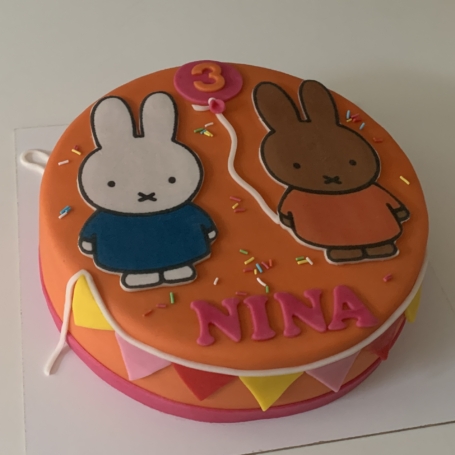 Nijntje en Nina taart
