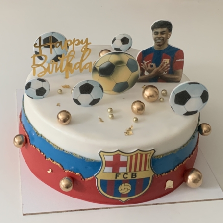 FC Barcelona taart Lamine Yamal