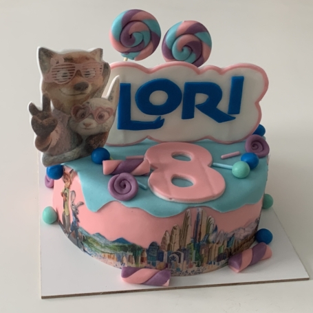 Zootropolis taart LORI