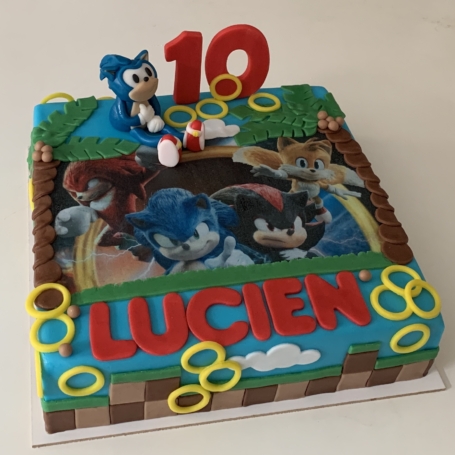 Sonic taart LUCIEN