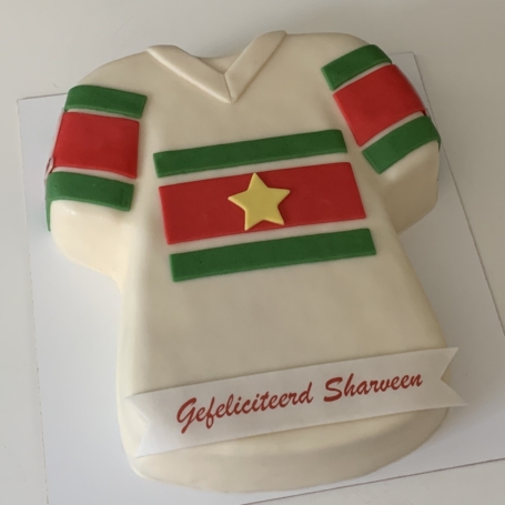 T-shirt taart Suriname