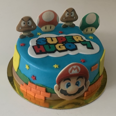 Super Mario taart HUGO