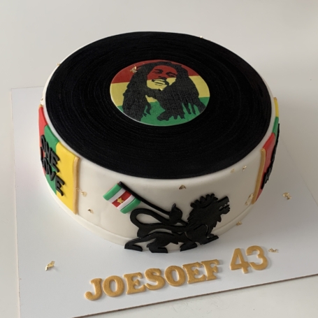 Bob Marley reggae taart JOESOEF